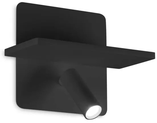 Ideal Lux - LED fali spotlámpa PIANO LED/10W/230V CRI 90 USB fekete