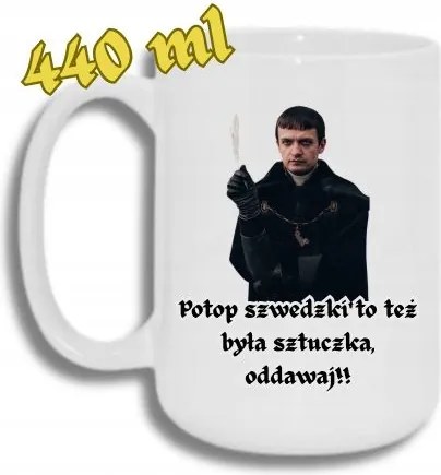 Bögre Fehér Nagy 440ML Vicces Ajándék 1670 Svéd Özönvíz