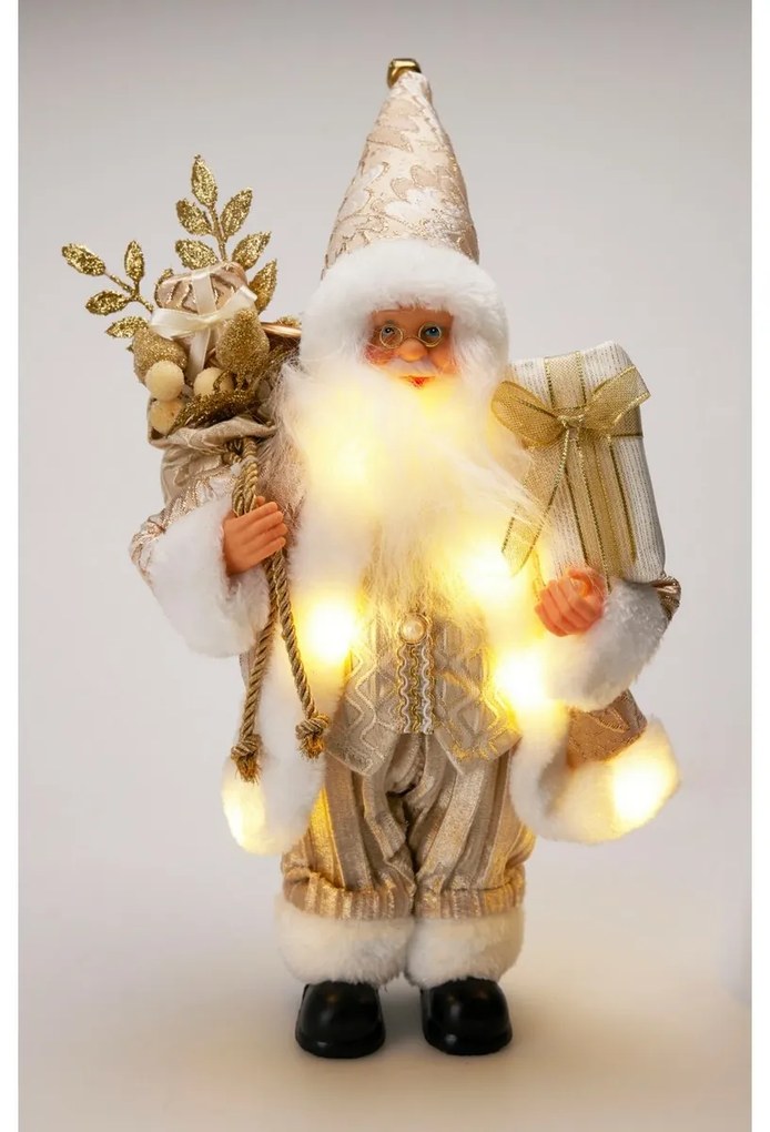 Karácsonyi LED dekoráció Álló Mikulás, 20x10x30cm