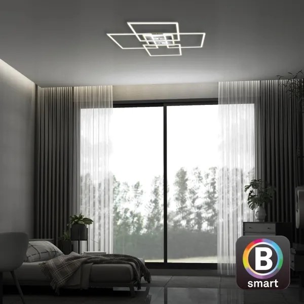 Brilo - FRAME LED 50W 230V Wi-Fi Tuya dimmable ceiling light + remote