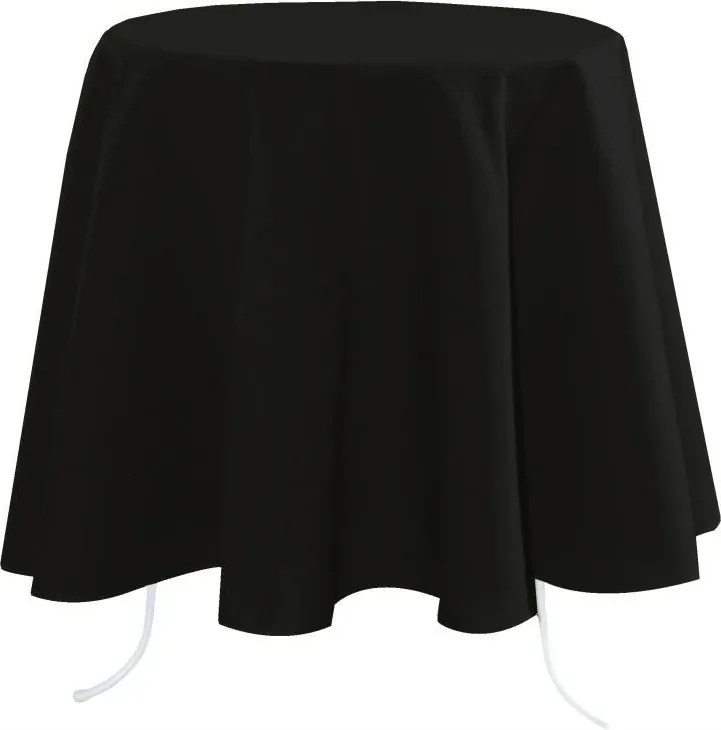 Kerek abrosz Nelson 180 cm fekete foltálló klasszikus