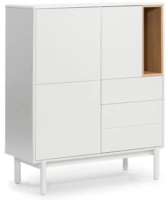 Fehér komód 100x120x40 cm Corvo – Teulat