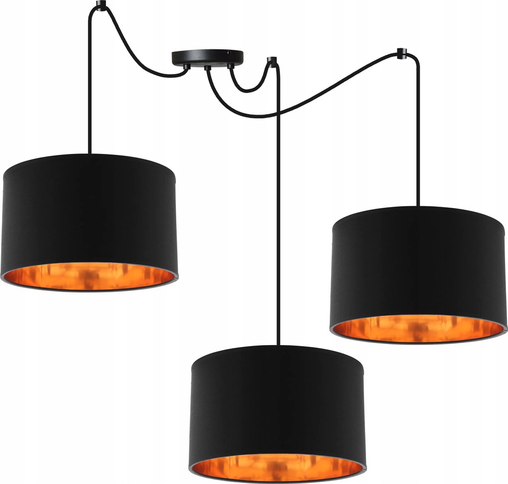 Mennyezeti Lámpa Lógó Pók Hármas Csillár Arany Közép Glamour