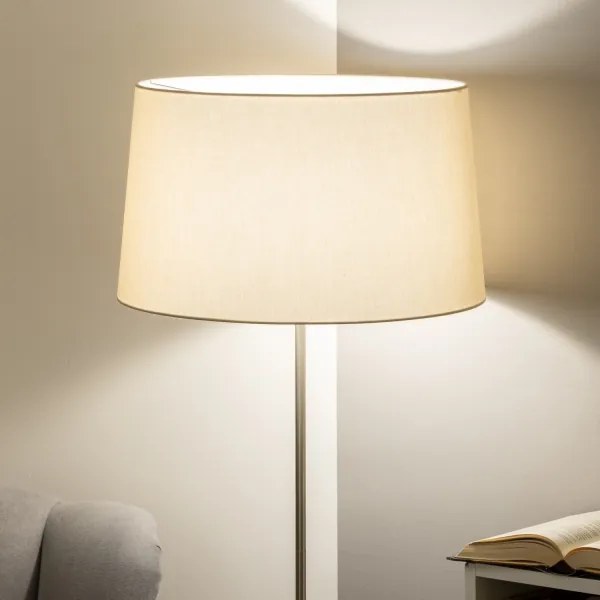 Brilagi - LED állólámpa CERIA 1xE27/40W/230V átmérő 45 cm bézs/matt króm