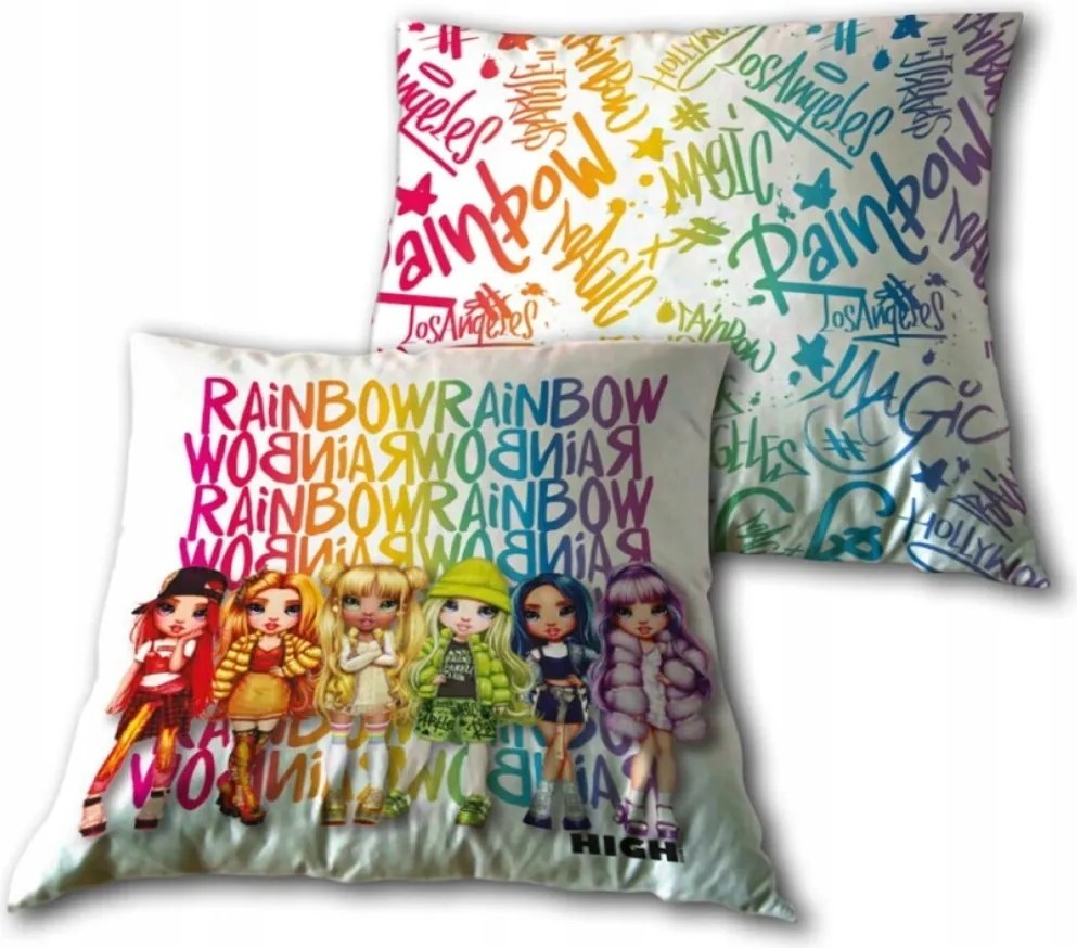 Rainbow High Spark párna, díszpárna 40x40 cm Velúr