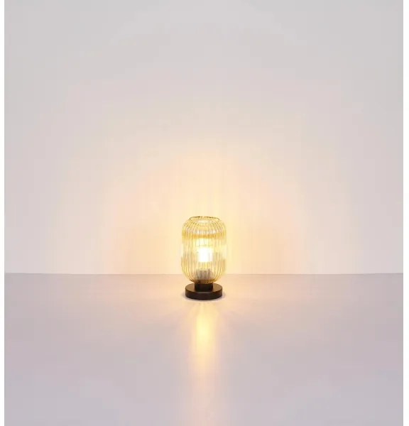 Globo 15469TA - Asztali lámpa NORMY 1xE27/40W/230V barna