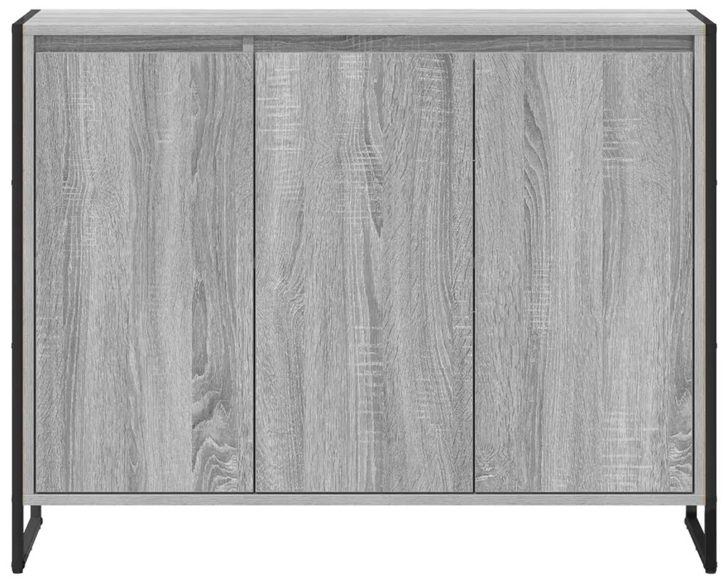 Oldalsó szekrény Szürke Sonoma 96,5 x 30 x 75 cm Faanyag