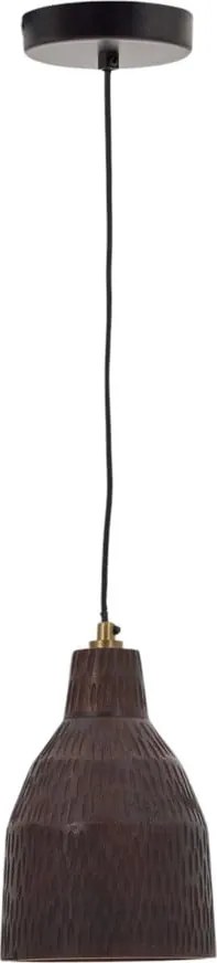 Fekete függőlámpa fa búrával ø 15 cm Amire – Kave Home