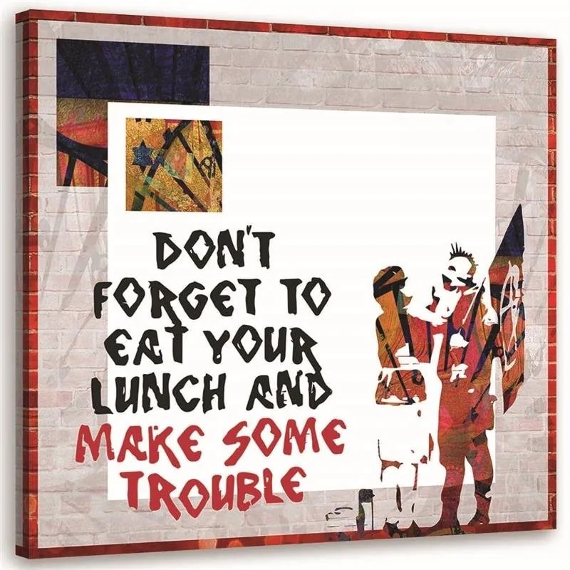 Gario Vászonkép Banksy, a punk fiú és anyja Méret: 50 x 50 cm