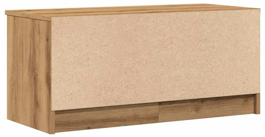 2 db barna tölgy színű szerelt fa TV-szekrény 80x35x36,5 cm