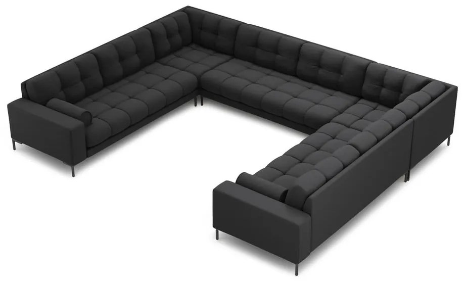 Sötétszürke sarokkanapé (U alakú) Bali – Cosmopolitan Design