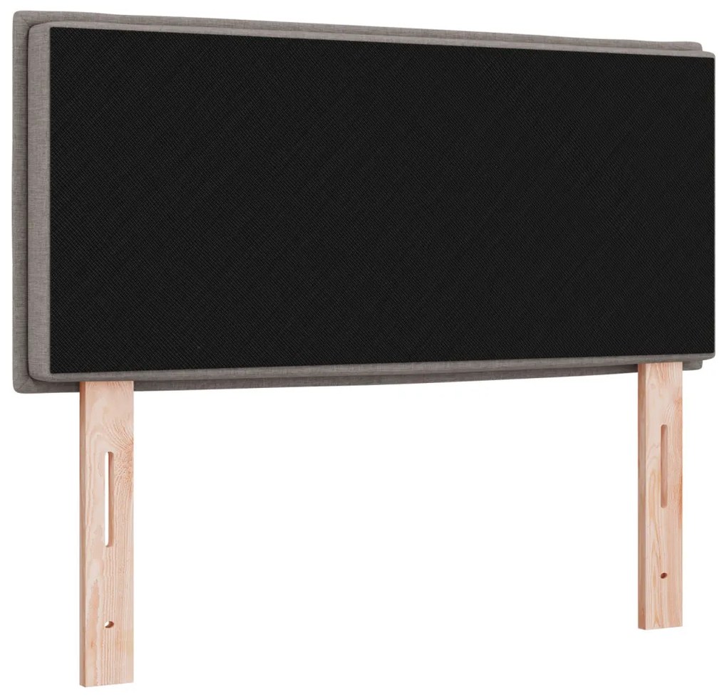 LED ágytámla LED -es lámpákkal Tópszínű 80 cm szövet