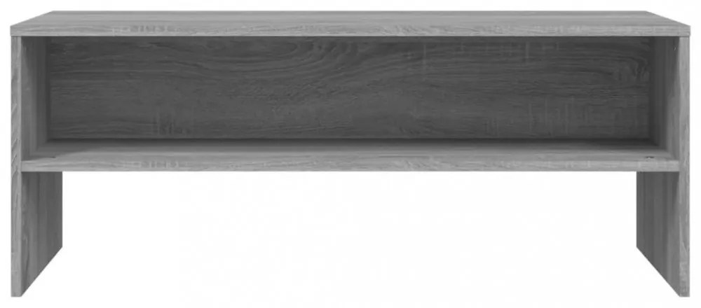 szürke sonoma színű szerelt fa TV-szekrény 100 x 40 x 40 cm