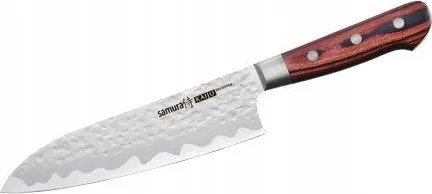 Santoku kés 18 cm Samura Kaiju AUS-8 acél, Mahagóni markolat