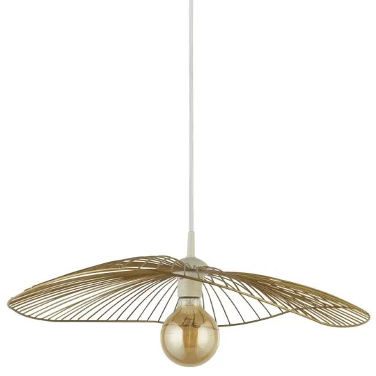 Searchlight 88550GO - Csillár zsinóron WAVE 1xE27/60W/230V arany