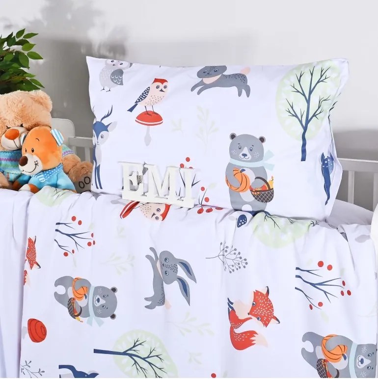 EMI Forest gyerek ágyneműhuzat, Gyerekgarnitúra 90x130 + 45x65