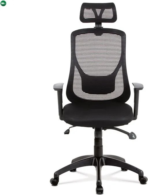 Fekete Hálós Irodai Szék, Szinkron Mechanikával. KA-A186 BK