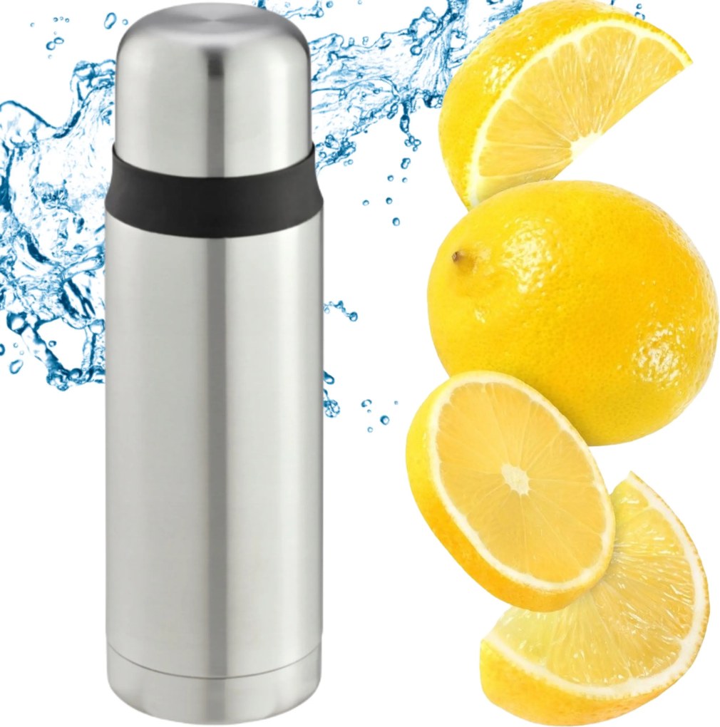 Termo Bögre Termosz Italokhoz Meleg Kávé Tea Ezüst 0,5L Leifheit