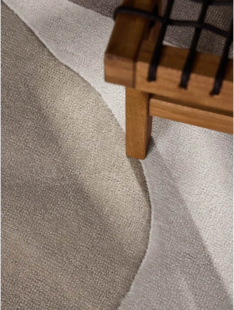 Bézs kézi szövésű gyapjú kerek szőnyeg ø 200 cm Hackney Clarissa – Ted Baker