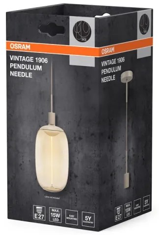 Osram - Hálózati kábel PENDULUM NEEDLE 1xE27/15W/230V bézs