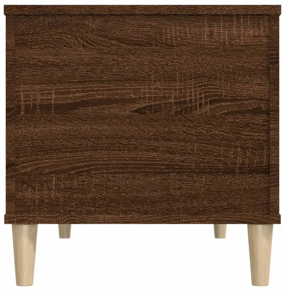 barna tölgyszínű szerelt fa dohányzóasztal 90x44,5x45 cm