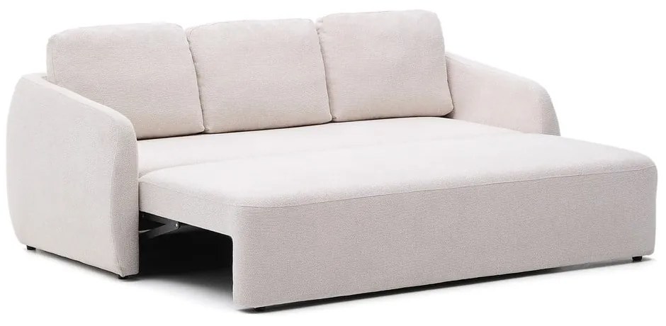 Krémszínű zsenília kinyitható kanapé 225 cm Laira – Kave Home