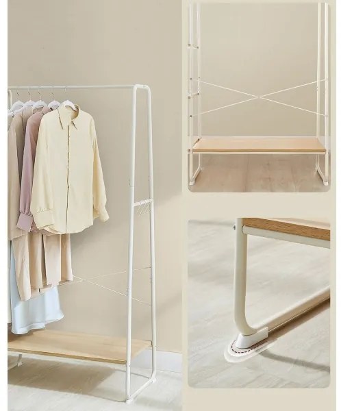 Álló fogas LINEA fehér/barna