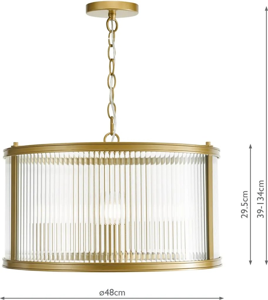 Dar Lighting glamour modern függeszték bianka barna darbia0363
