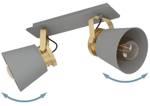 Eglo 43836 - Spotlámpa TWICKEN 2xE27/40W/230V