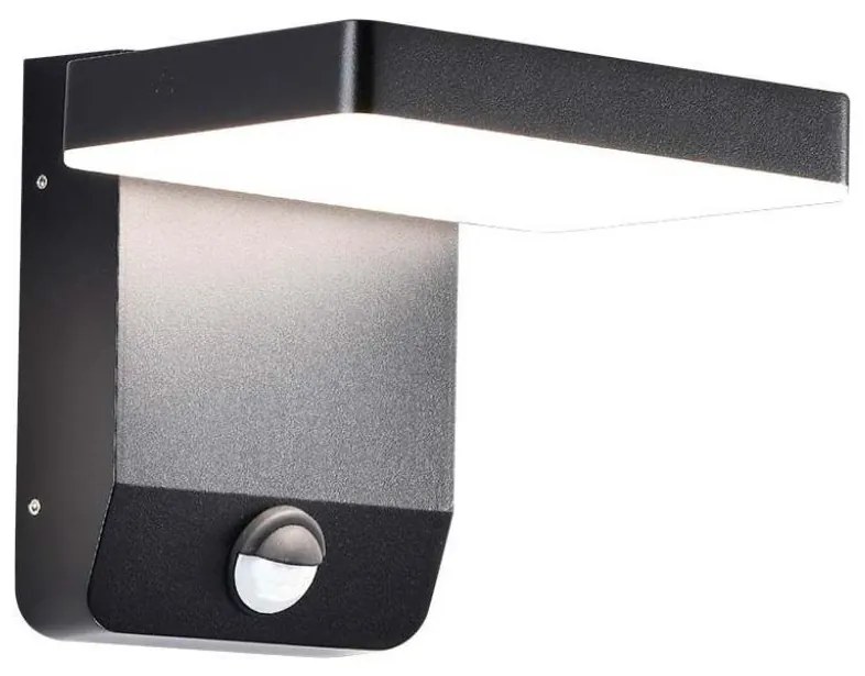 V-Tac LED Kültéri fali lámpa érzékelővel LED/17W/230V 4000K fekete VT1574