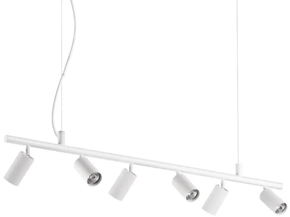 Ideal Lux - LED Csillár zsinóron DYNAMITE 6xGU10/7W/230V CRI 90 fehér