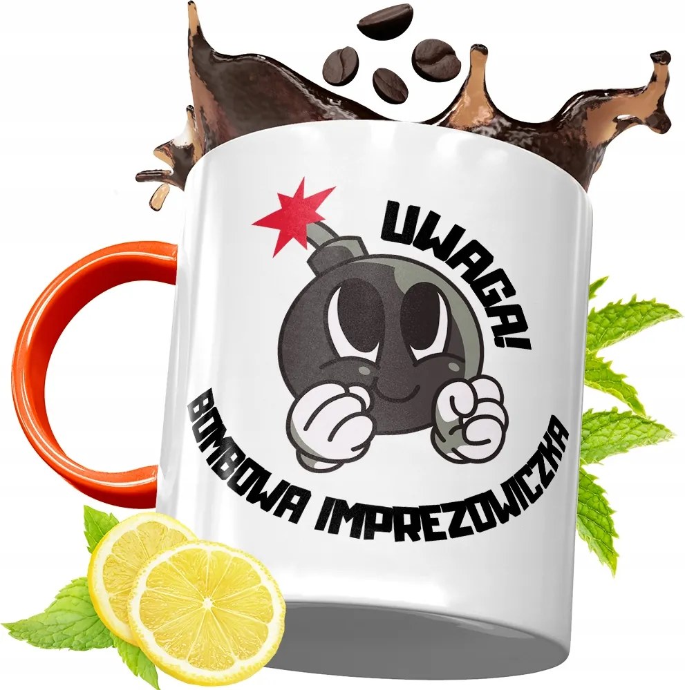 Narancssárga Bögre Party Ajándék fényképes nyomtatással