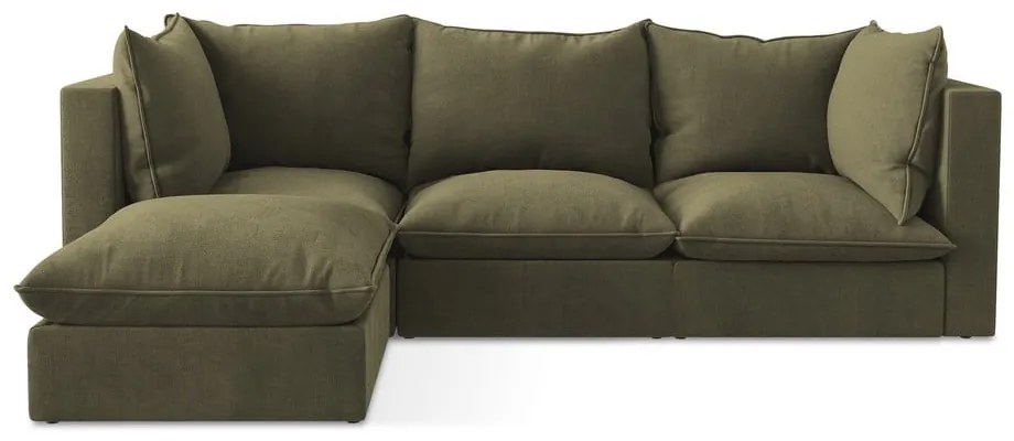 Khaki sarokkanapé (bal oldali-heverő résszel) Manao – Makamii