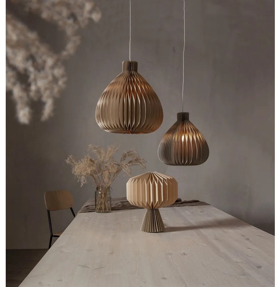 Világosbarna lámpabúra ø 38 cm Honeycomb – Star Trading