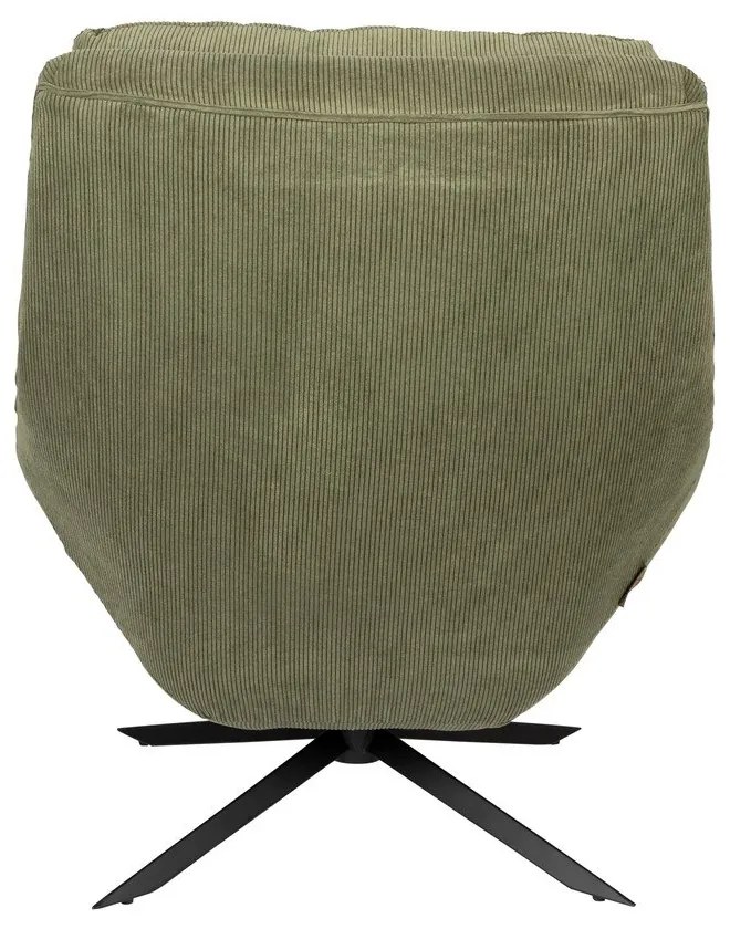 Zöld bársony fotel Vince – Dutchbone