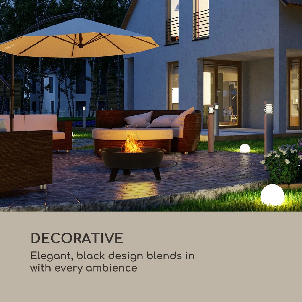 Blumfeldt Nolana, 2 az 1-ben, tűzrakóhely és grill, Ø73cm szikrafogó, Ø64 cm grill, acél, fekete