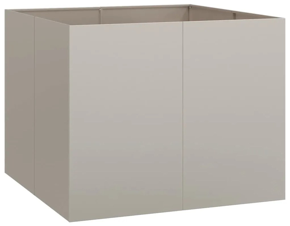 ültető rozsdás 100x100x80 cm időjárásálló acélból