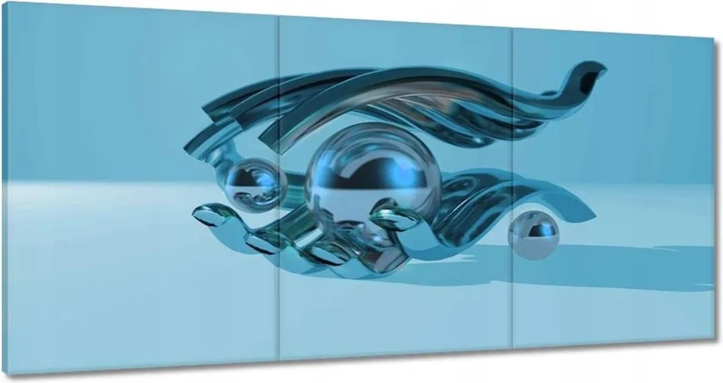 Festmények 120x60 Kék grafika