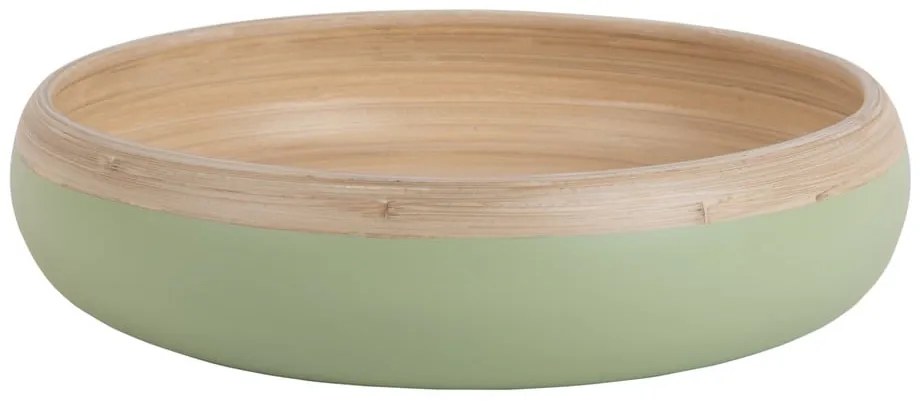 Világoszöld bambusz szervírozó tál ø 30 cm Puro – PT LIVING