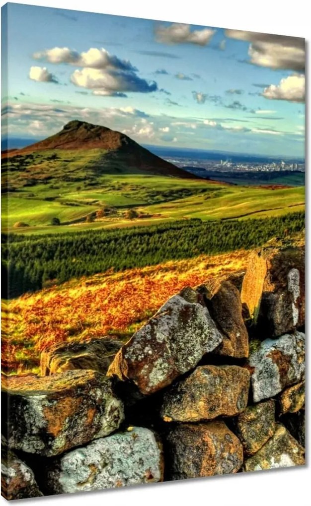 Vászonkép 50x70 Tájkép hegyek sziklák égbolt