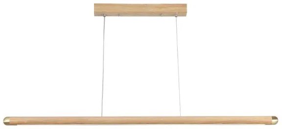 LED Csillár zsinóron LED/22W/230V 4000K 120 cm kőris/tömör fa