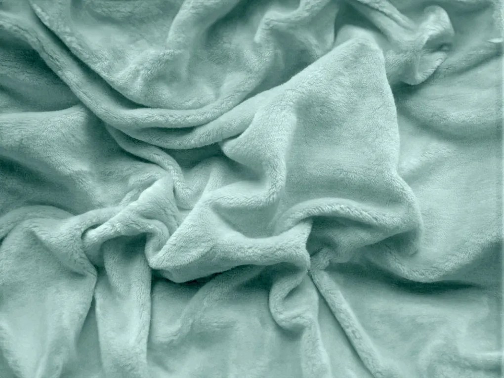 Mikroplüss lepedő SOFT 90x200 cm mentás