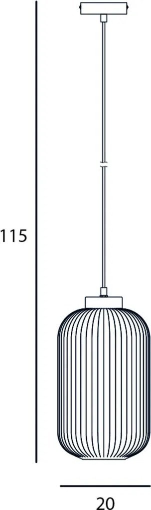 Italux modern függeszték lindo fehér fekete itxpnd-52636-1-bk