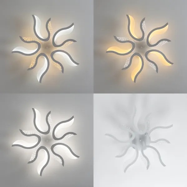 Brilagi - LED Dimmelhető felületre szerelhető csillár TWIST LED/65W/230V 3000-6500K fehér + távirányító