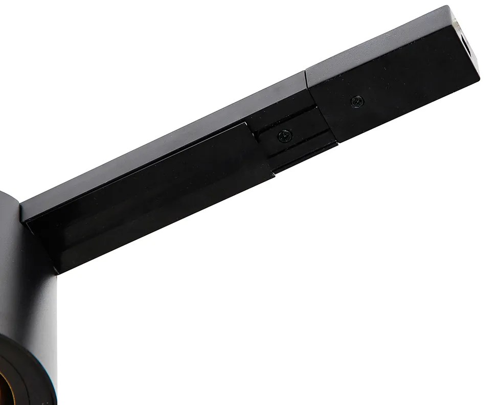 Modern 1 fázisú sínrendszer 5 fekete spotlámpával - Rondoo Up