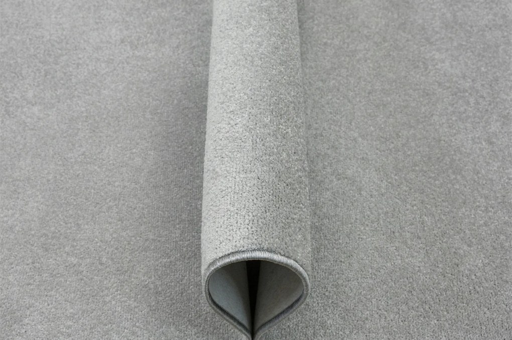 Ezüstszürke Sima Puha Filc Szőnyeg Galaxy Szobába 150x250 cm