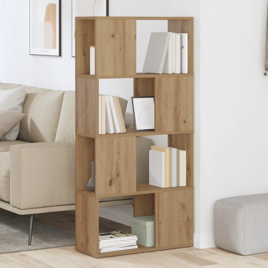 TV állvány Kézműves tölgy Műgyanta fa 60 cm x 24 cm x 124 cm