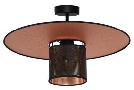 Duolla - Felületre szerelhető csillár TOKYO SHINY 1xE27/15W/230V átm. 50 cm fekete/réz