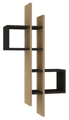 Fali polc Emse - Sapphire Oak, Anthracite
