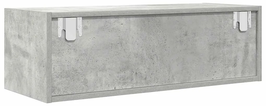 betonszürke szerelt fa TV-szekrény 80x31x25,5 cm